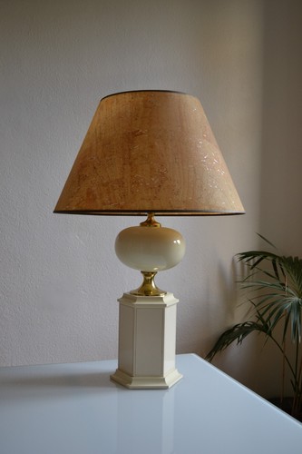 Lampe dauphin avec abat - lampe,