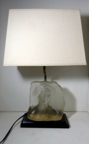 Lampe style art déco - en, verre