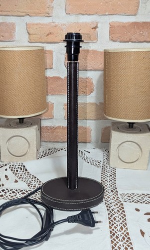 Joli pied lampe gainé cuir - joli, de